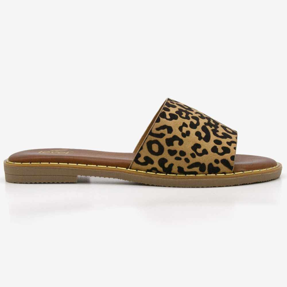 Level Anatomic 1176 Γυναικείες Ανατομικές Παντόφλες Animal Print Λεοπάρ