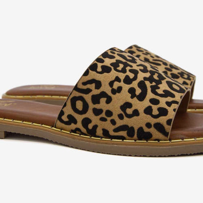 Level Anatomic 1176 Γυναικείες Ανατομικές Παντόφλες Animal Print Λεοπάρ