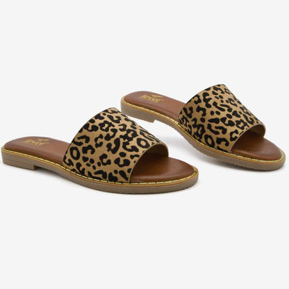 Level Anatomic 1176 Γυναικείες Ανατομικές Παντόφλες Animal Print Λεοπάρ