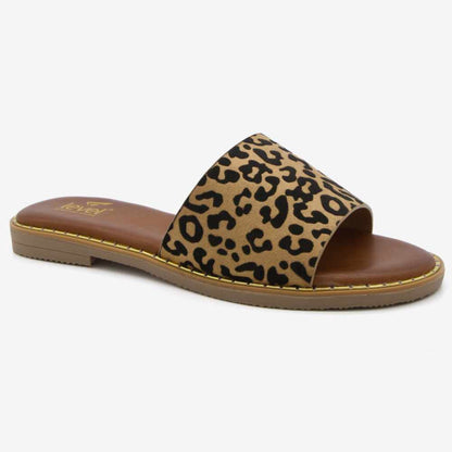 Level Anatomic 1176 Γυναικείες Ανατομικές Παντόφλες Animal Print Λεοπάρ