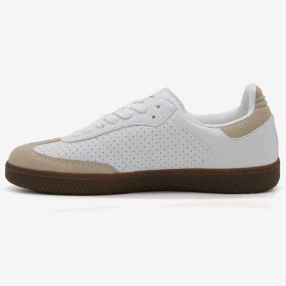 Level Anatomic 3148 Γυναικεία Ανατομικά Παπούτσια Sneakers με Σουέτ Λεπτομέρειες Λευκά - Μπεζ