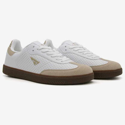 Level Anatomic 3148 Γυναικεία Ανατομικά Παπούτσια Sneakers με Σουέτ Λεπτομέρειες Λευκά - Μπεζ