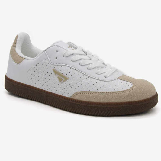 Level Anatomic 3148 Γυναικεία Ανατομικά Παπούτσια Sneakers με Σουέτ Λεπτομέρειες Λευκά - Μπεζ