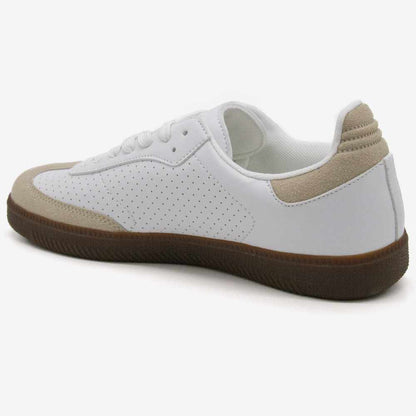 Level Anatomic 3148 Γυναικεία Ανατομικά Παπούτσια Sneakers με Σουέτ Λεπτομέρειες Λευκά - Μπεζ