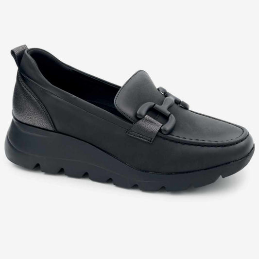 Level Anatomic 6583 Γυναικεία Ανατομικά Παπούτσια Δερμάτινα Μαύρα