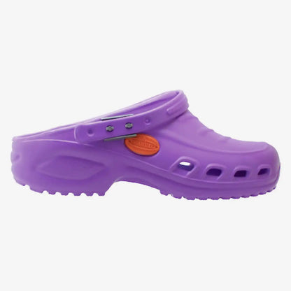 Πλαϊνή προβολή για το μωβ unisex ανατομικό σαμπό εργασίας Emanuele Zero Gravity.