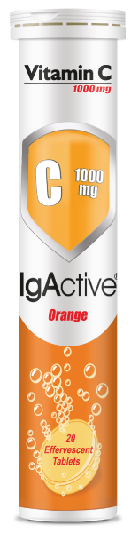 IgActive Vitamin C 1000mg Αναβράζοντα Δισκία - Ενίσχυση Ανοσοποιητικού