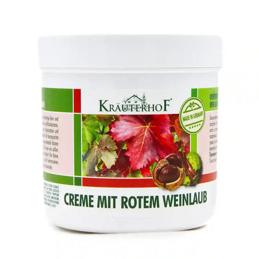 Krauterhof Red Vine Leaf Ενυδατική Κρέμα Ποδιών Αγριοκάστανο & Κόκκινα Αμπελόφυλλα 250ml