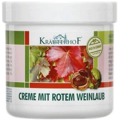 Krauterhof Red Vine Leaf Ενυδατική Κρέμα Ποδιών Αγριοκάστανο & Κόκκινα Αμπελόφυλλα 250ml