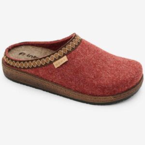 Level Anatomic 4098 Γυναικείες Ανατομικές Παντόφλες Τσόχινες Μπορντό