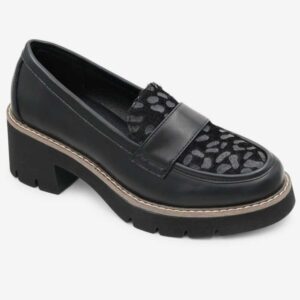 Level Anatomic 6603 Γυναικεία Παπούτσια Loafers με Τακούνι Μαύρα