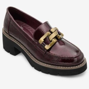 Level Anatomic 6604 Γυναικεία Παπούτσια Loafers με Τακούνι Μπορντό